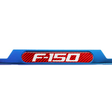 Load image into Gallery viewer, Brand New Universal 2PCS F-150 Titanium Burnt Blue Metal License Plate Frame