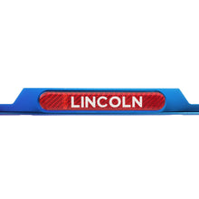 Load image into Gallery viewer, Brand New Universal 2PCS LINCOLN Titanium Burnt Blue Metal License Plate Frame