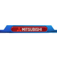Load image into Gallery viewer, Brand New Universal 1PCS MITSUBISHI Titanium Burnt Blue Metal License Plate Frame