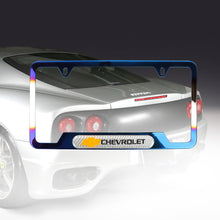Load image into Gallery viewer, Brand New Universal 1PCS Chevrolet Titanium Burnt Blue Metal License Plate Frame
