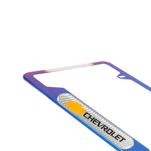 Load image into Gallery viewer, Brand New Universal 1PCS Chevrolet Titanium Burnt Blue Metal License Plate Frame