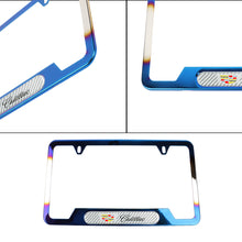 Load image into Gallery viewer, Brand New Universal 1PCS Cadillac Titanium Burnt Blue Metal License Plate Frame