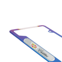 Load image into Gallery viewer, Brand New Universal 2PCS Cadillac Titanium Burnt Blue Metal License Plate Frame
