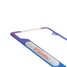 Load image into Gallery viewer, Brand New Universal 1PCS Cadillac Titanium Burnt Blue Metal License Plate Frame