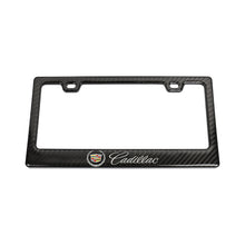 Load image into Gallery viewer, Brand New Universal 100% Real Carbon Fiber Cadillac License Plate Frame - 1PCS