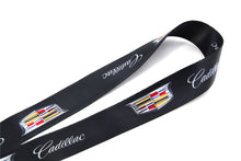Load image into Gallery viewer, Brand New JDM Cadillac Racing Black Double Sided Printed NYLON Lanyard Neck Strap KeyChain Quick Release