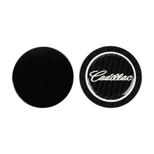 Load image into Gallery viewer, Brand New 2PCS CADILLAC Glows In The Dark Green Real Carbon Fiber Car Cup Holder Pad Water Cup Slot Non-Slip Mat Universal