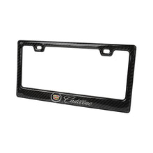 Load image into Gallery viewer, Brand New Universal 100% Real Carbon Fiber Cadillac License Plate Frame - 1PCS
