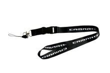 Load image into Gallery viewer, Brand New JDM Camaro Racing Black Double Sided Printed NYLON Lanyard Neck Strap Keychain Quick Release