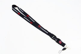Brand New JDM Dodge Charger Racing Black Double Sided Printed NYLON Lanyard Neck Strap Keychain Quick Release