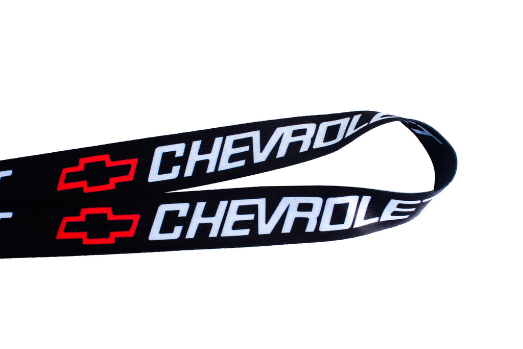 BRAND NEW Chevrolet Car Keychain Tag Rings Keychain JDM Drift Lanyard Black