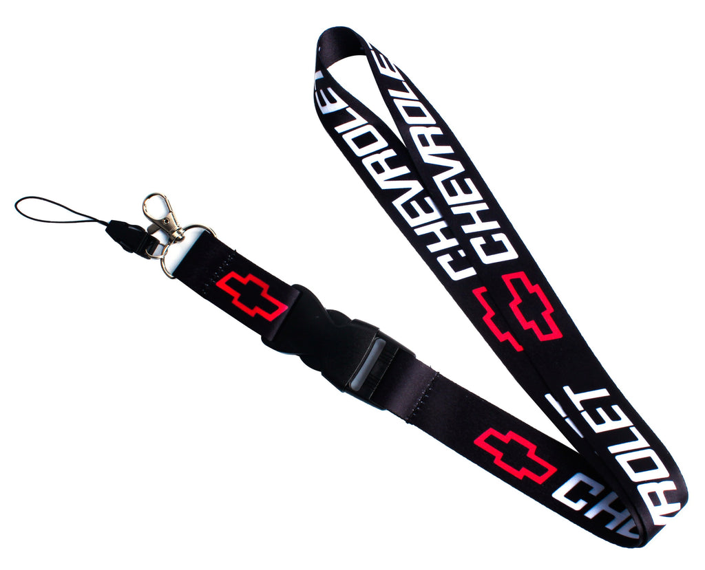 BRAND NEW Chevrolet Car Keychain Tag Rings Keychain JDM Drift Lanyard Black