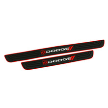 Load image into Gallery viewer, Brand New 4PCS Universal Dodge Red Rubber Car Door Scuff Sill Cover Panel Step Protector