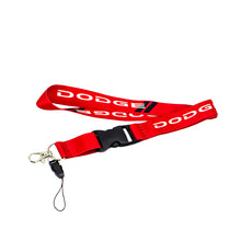 Load image into Gallery viewer, BRAND NEW DODGE Car Keychain Tag Rings Keychain JDM Drift Lanyard Red