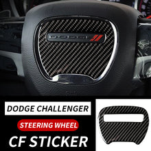 Load image into Gallery viewer, Brand New Real Carbon Fiber Steering Wheel Center Cover Trim For Dodge Charger/Challenger 2015-2020