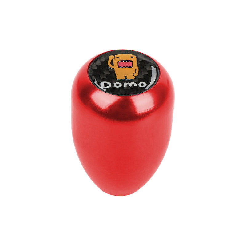Brand New Universal Real Carbon Sticker Domo Aluminum Manual Gear Stick Red Shift Knob M8 M10 M12
