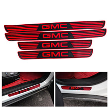 Load image into Gallery viewer, Brand New 4PCS Universal GMC Red Rubber Car Door Scuff Sill Cover Panel Step Protector V2