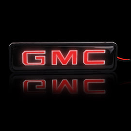 BRAND NEW 1PCS GMC NEW LED LIGHT CAR FRONT GRILLE BADGE ILLUMINATED DECAL STICKER