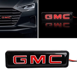 BRAND NEW 1PCS GMC NEW LED LIGHT CAR FRONT GRILLE BADGE ILLUMINATED DECAL STICKER