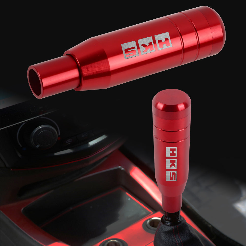 Brand New Universal JDM 13CM HKS Aluminum Red Automatic Gear Stick Shift Knob Lever Shifter