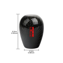 Load image into Gallery viewer, Brand New Universal HKS Black Real Carbon Fiber Manual Gear Stick Shift Knob Shifter M8 M10 M12