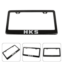 Load image into Gallery viewer, Brand New 2PCS HKS Real 100% Carbon Fiber License Plate Frame Tag Cover Original 3K With Free Caps