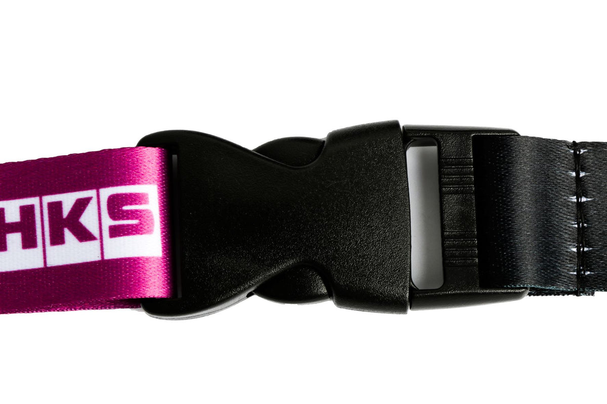BRAND NEW HKS Car Keychain Tag Rings Keychain JDM Drift Lanyard Black ...