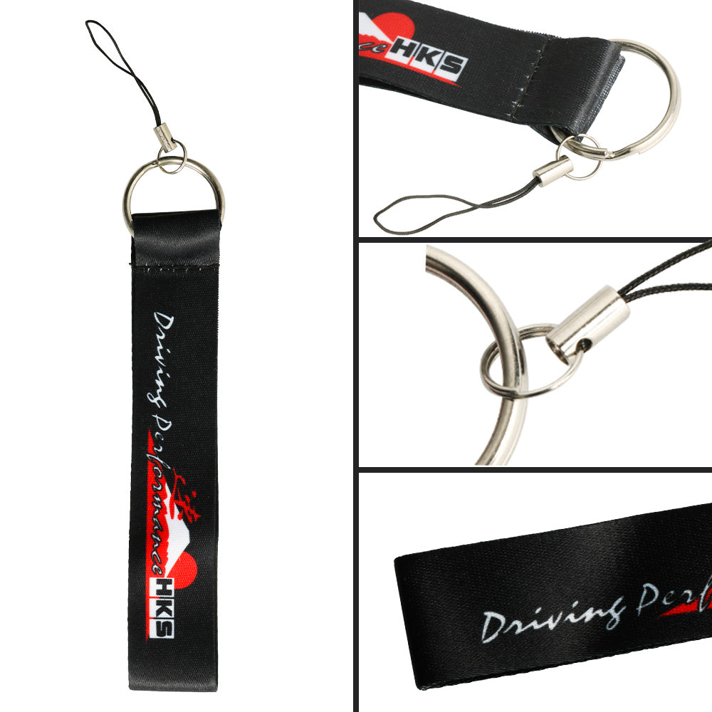 BRAND NEW JDM HKS DOUBLE SIDE Racing Cell Holders Keychain Universal