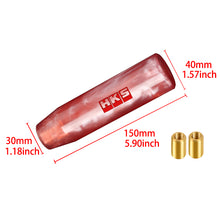 Load image into Gallery viewer, Brand New Universal HKS Red Pearl Long Stick Manual Car Gear Shift Knob Shifter M8 M10 M12