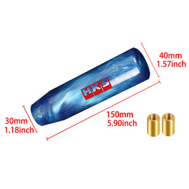 Brand New Universal HKS Blue Pearl Long Stick Manual Car Gear Shift Knob Shifter M8 M10 M12