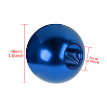 Load image into Gallery viewer, BRAND NEW UNIVERSAL HKS JDM Aluminum Blue Round Ball Manual Gear Stick Shift Knob Universal M8 M10 M12