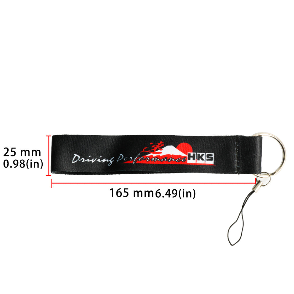 BRAND NEW JDM HKS DOUBLE SIDE Racing Cell Holders Keychain Universal