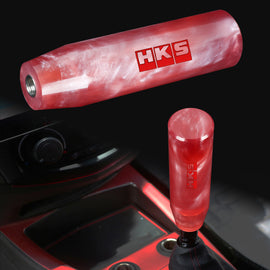 Brand New Universal HKS Red Pearl Long Stick Manual Car Gear Shift Knob Shifter M8 M10 M12