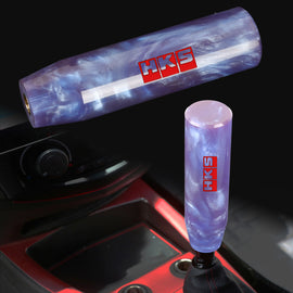 Brand New Universal HKS Purple Pearl Long Stick Manual Car Gear Shift Knob Shifter M8 M10 M12