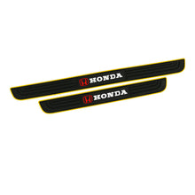 Load image into Gallery viewer, Brand New 4PCS Universal Honda Yellow Rubber Car Door Scuff Sill Cover Panel Step Protector