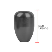 Load image into Gallery viewer, Brand New Universal Real Carbon Sticker Bride Aluminum Manual Gear Stick Black Shift Knob M8 M10 M12