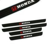 Brand New 4PCS Universal Honda Silver Rubber Car Door Scuff Sill Cover Panel Step Protector