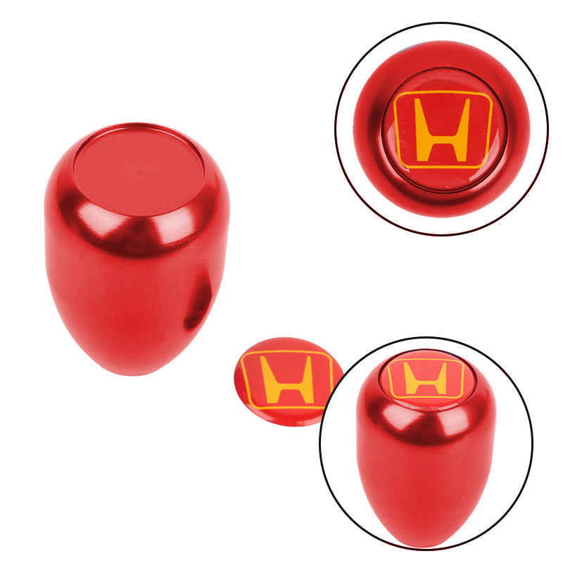 Brand New Universal Honda H Logo Sticker Aluminum Manual Gear Stick Red Shift Knob M8 M10 M12