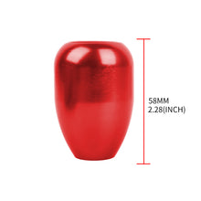 Load image into Gallery viewer, Brand New Universal Real Carbon Sticker Domo Aluminum Manual Gear Stick Red Shift Knob M8 M10 M12