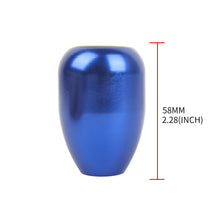 Load image into Gallery viewer, Brand New Universal Real Carbon Sticker Bride Aluminum Manual Gear Stick Blue Shift Knob M8 M10 M12
