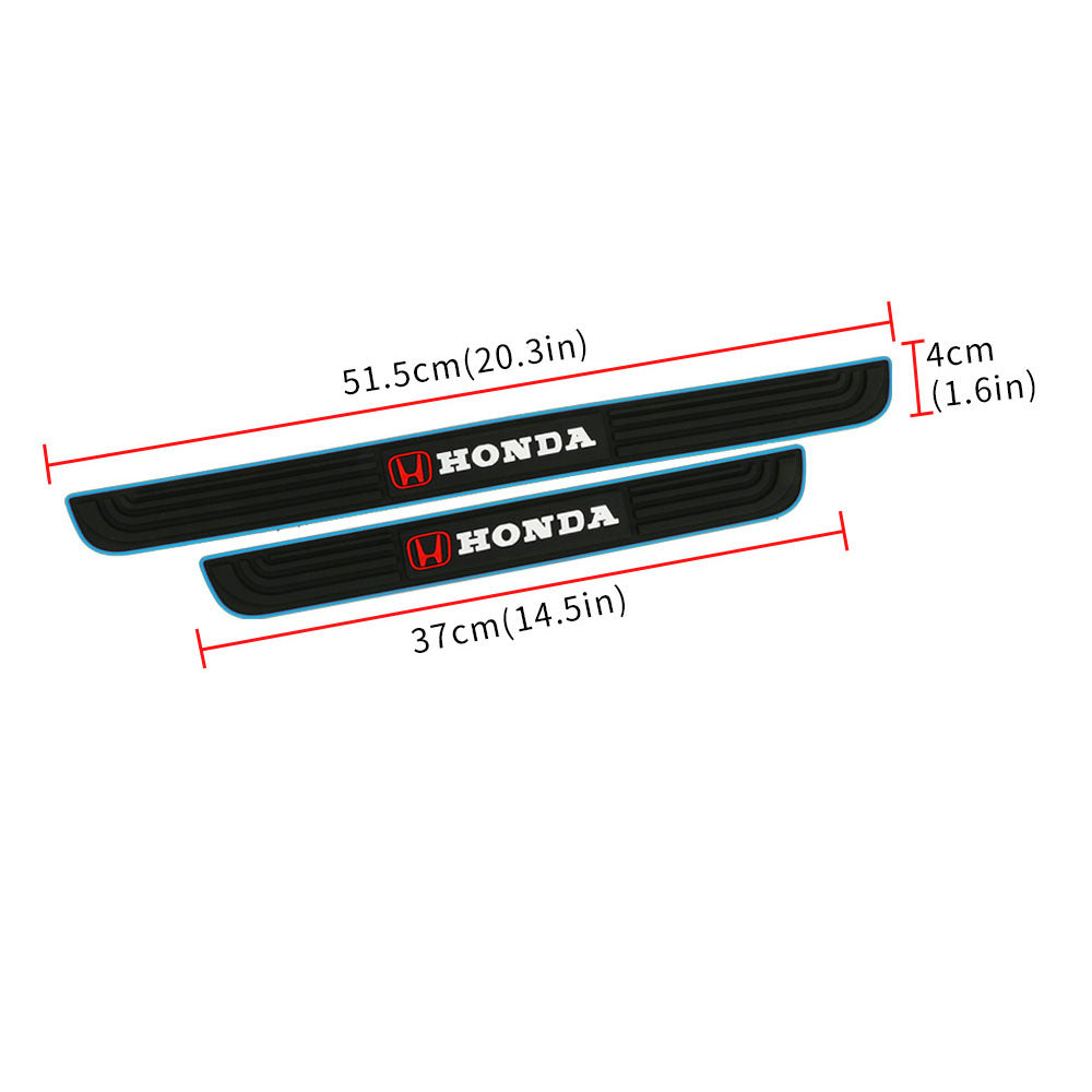 Brand New 4PCS Universal Honda Blue Rubber Car Door Scuff Sill Cover Panel Step Protector