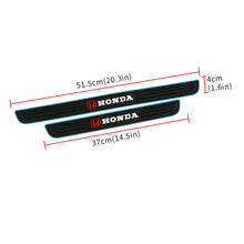 Load image into Gallery viewer, Brand New 4PCS Universal Honda Blue Rubber Car Door Scuff Sill Cover Panel Step Protector