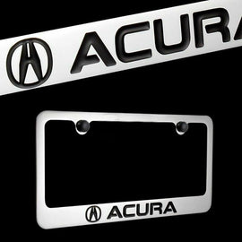 Brand New 1PCS ACURA Chrome Plated Brass License Plate Frame Officially Licensed