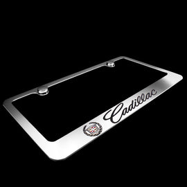 Brand New 1PCS Cadillac Chrome Plated Brass License Plate Frame Officially Licensed
