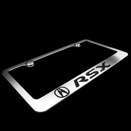 Brand New 2PCS RSX Chrome Plated Brass License Plate Frame Officially Licensed