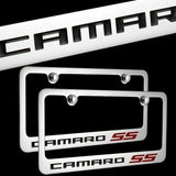 Brand New 2PCS Camaro SS Chrome Plated Brass License Plate Frame Officially Licensed