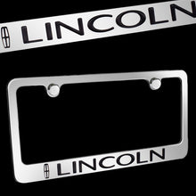 Load image into Gallery viewer, Brand New 1PCS LINCOLN Chrome Plated Brass License Plate Frame Officially Licensed