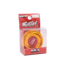 Load image into Gallery viewer, Brand New HKS Gold Engine Oil Fuel Filler Cap Billet For Nissan