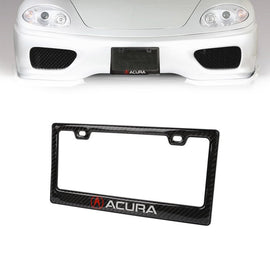 Brand New Universal 100% Real Carbon Fiber Acura License Plate Frame - 1PCS