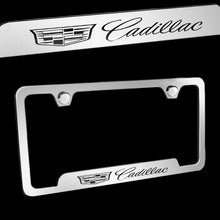 Load image into Gallery viewer, Brand New 1PCS Cadillac Chrome Stainless Steel License Plate Frame Officially Licensed